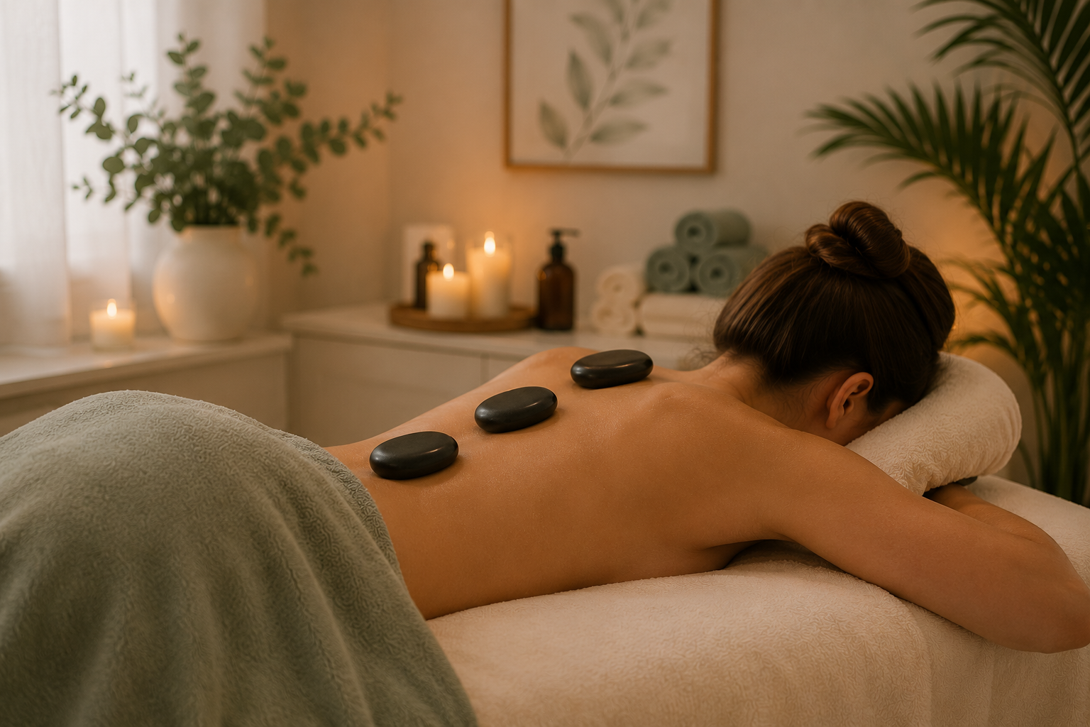 Hot Stone Massage 45min.